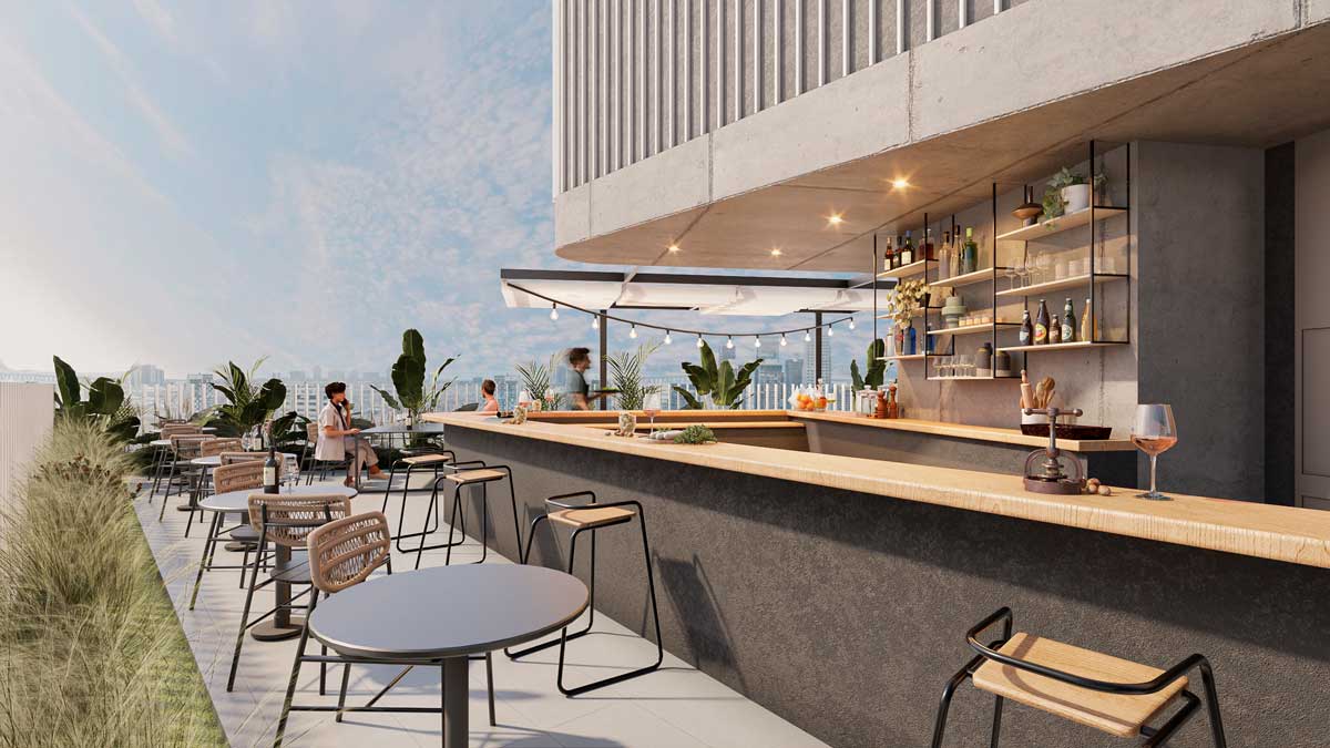 Bar en terraza